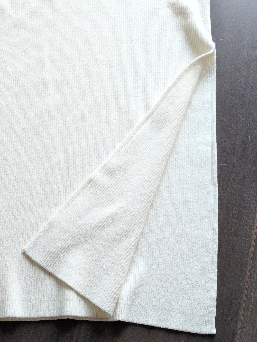 Leith Cream Ribbed Dress - Picture 4 of 6
